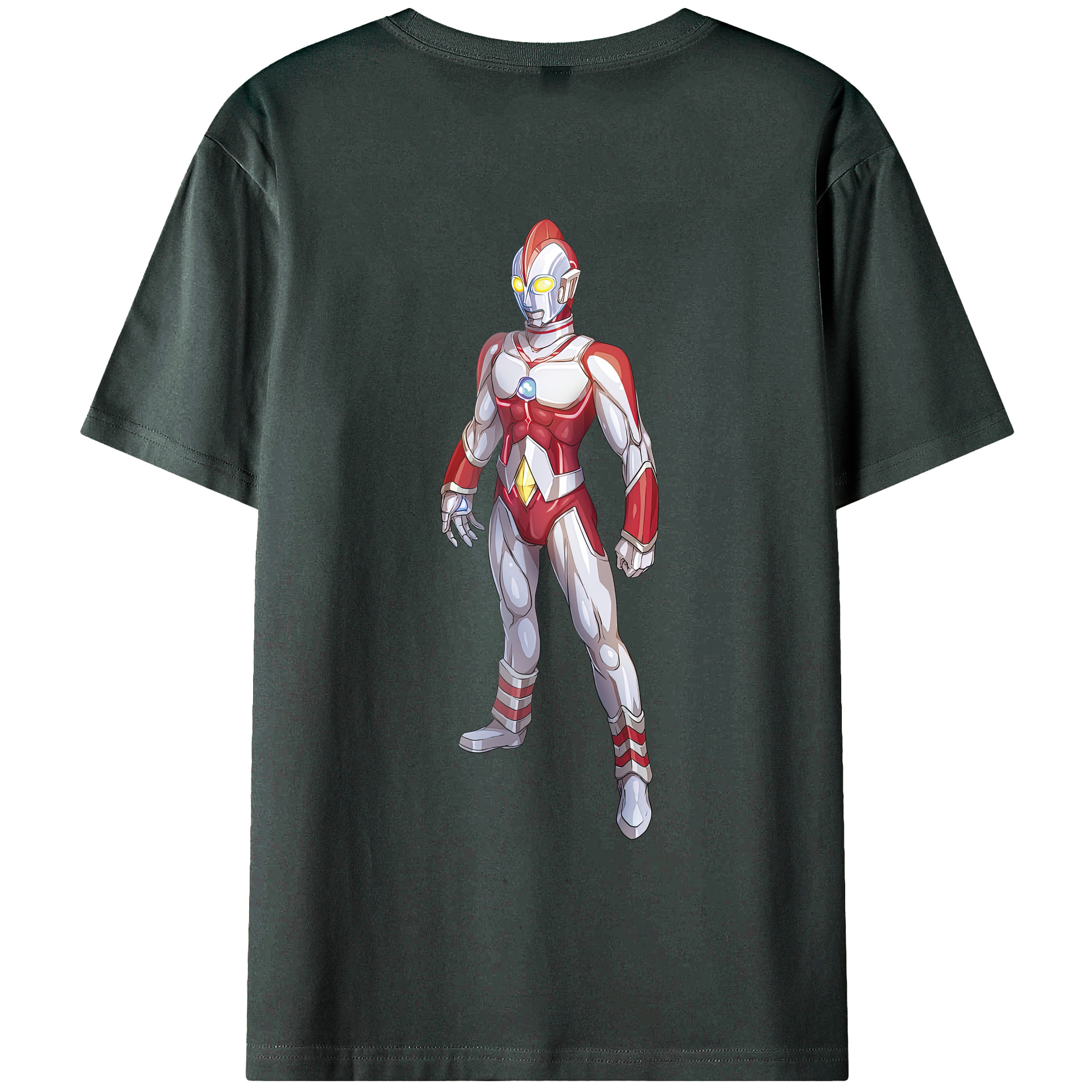 （画像用） ウルトラマン Ultraman 綿100％ メンズ半袖Tシャツ（バックプリント） 通気性